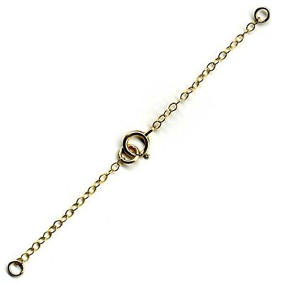 Rolled Gold Necklace Necklet Extender Safety Chain Bolt /& Jump Ring FS33