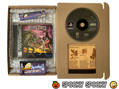 Kings Field II PS1 - NTSC-U/C USA sehr guter Zustand CIB mit Reg Guide - hochwertige Verpackung