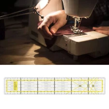 Quilting Ruler Acrylic High Accuracy 5x30cm Yellow Cloth Quilting Ruler Fabric