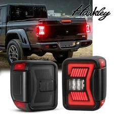 Hawkley Sequential LED Tail Lights for 2019-2023 Jeep Gladiator JT Smoke Lens
