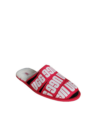 UGG Men\'s SCUFF GRAPHIC BAND SLIPPERS Color: RED/ BLACK/ WHITE UGG Men main image 3