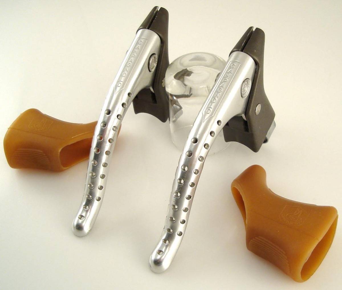 Vintage 1980s EXC Campagnolo SUPER RECORD Brake Levers road bike (HE)