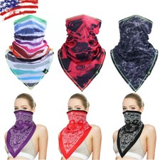 UV Protection Face Mask Triangle Neck Gaiter Scarf Breathable Bandana Balaclava