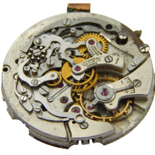 Rare Universal Geneve Cal. 481 Chronograph Movement with Moonphase for Parts - Picture 3 of 13