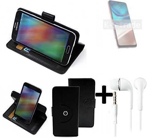 360° Case for Motorola Moto G42 Wallet Case Universal black leatherette bag Boo - Bild 1 von 6