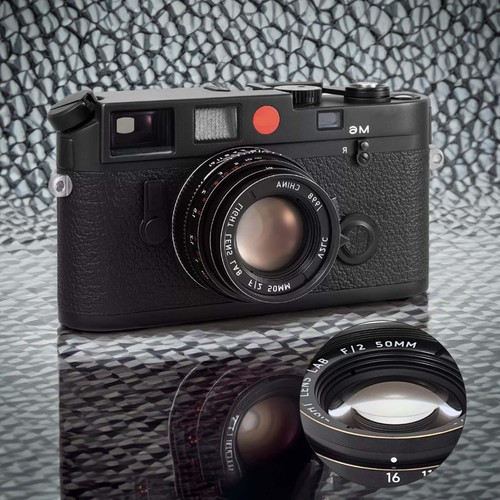 Light lens lab Lense Elcan 50mm F2 Brass Black Leica M M6 M10 M240 RangefinderwJ - Picture 5 of 6