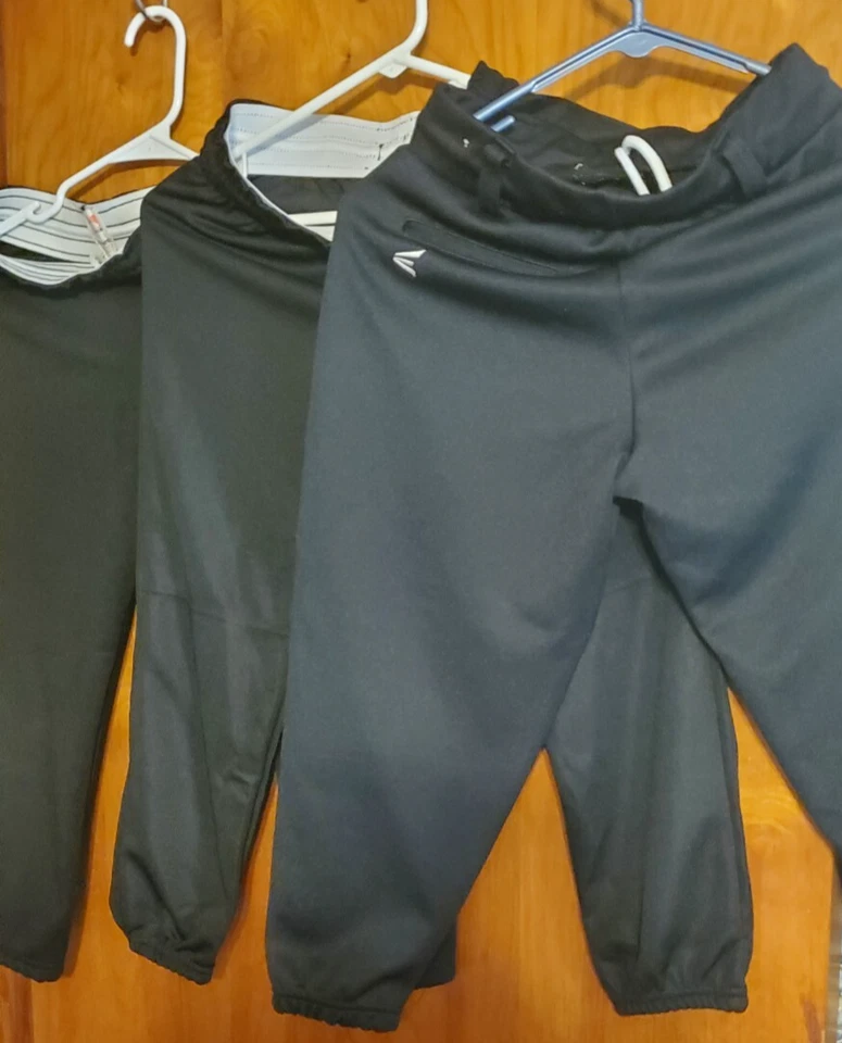 BASEBALL YOUTH Large BLACK 3 PANTS GOOD CONDITION - Image 2 of 4