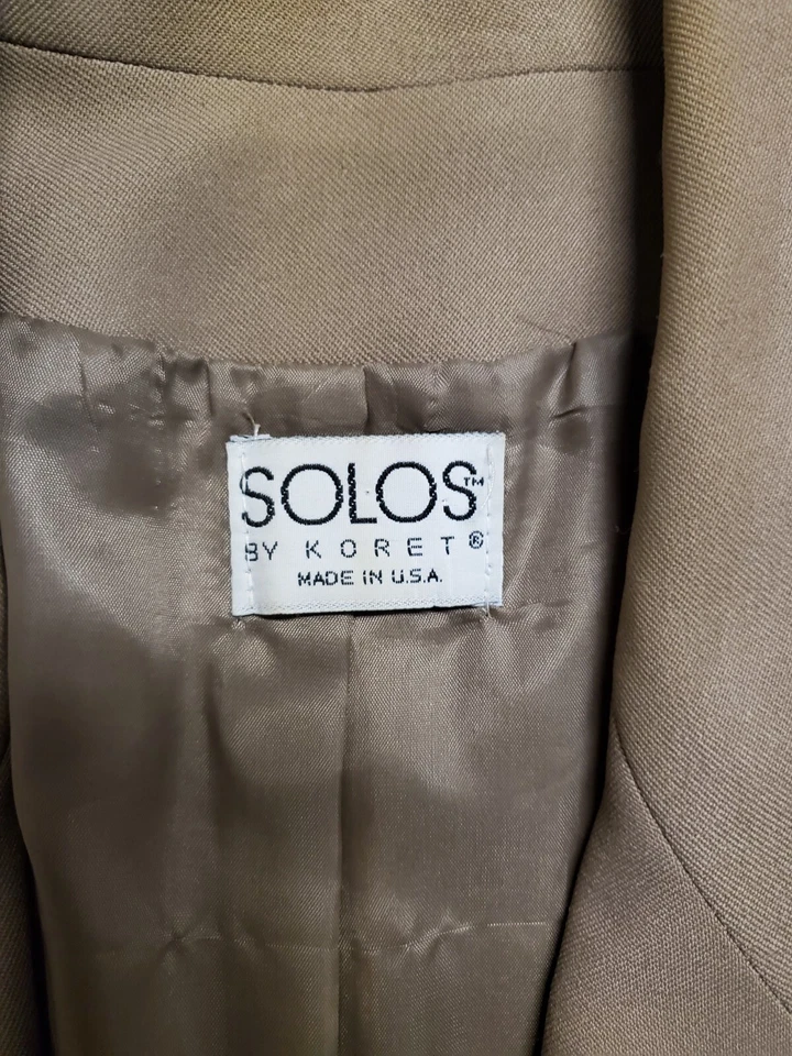 Mujer - Blazer Vintage Beige - SOLOS by Koret - Talla 8 Foto 3 de 4