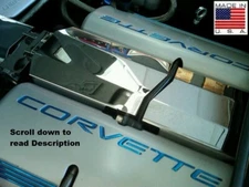 C5 Corvette PLENUM COVER 2 Pc Polished Stainless 1997-2004 Intake Manifold