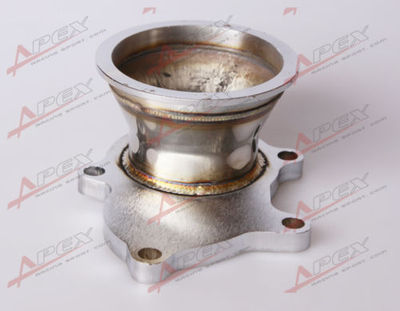1st-Racing T3 T3/T4 5-Bolt Turbo Dump Pipe To 3" V-Band Conversion Adapter – Cast Iron