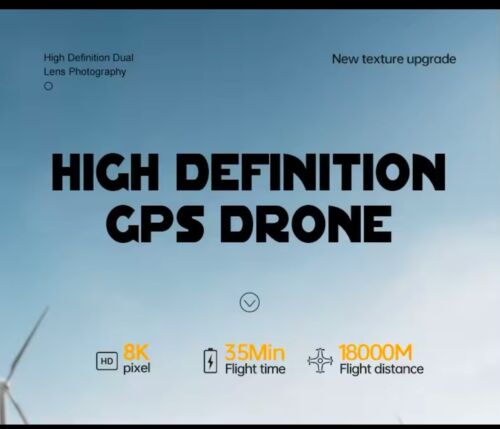 DWI D27 Drone 8K 5G GPS Professionale HD Fotografia Aerea Doppia Fotocamera - Foto 10 di 19