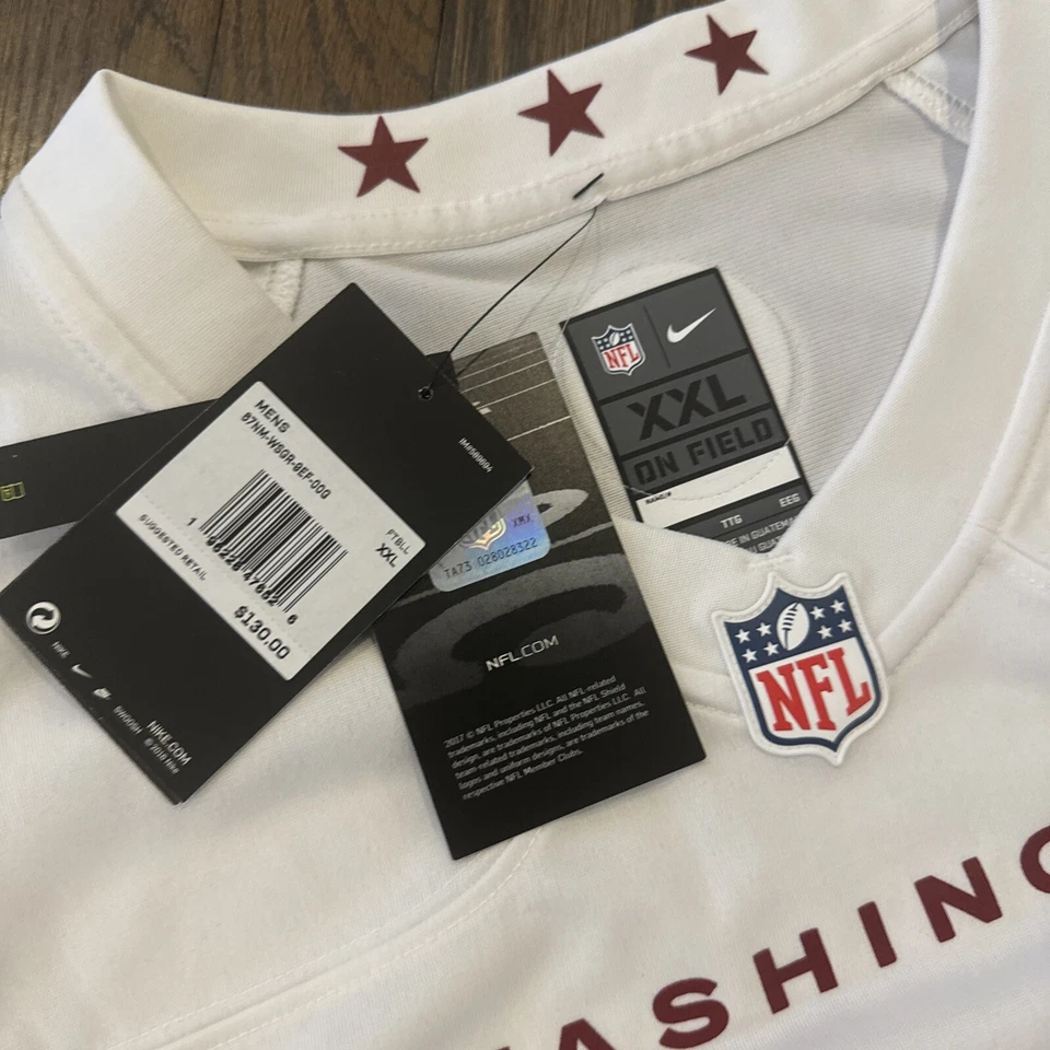 Camiseta Washington Commanders Chase Young 2XL para hombre blanca nueva con etiquetas Foto 3 de 4