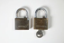 Vintage Brinks Padlock padlocks with key