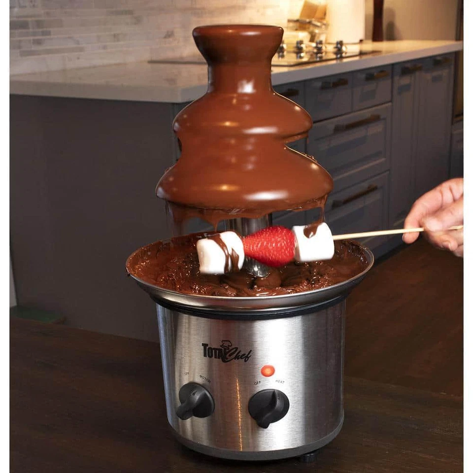 Koolatron Electric Chocolate Fondue Machine 3-Tier Fountain 1.5 lbs Capacity - Image 4 of 4