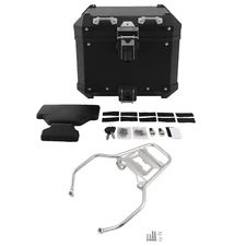 38L Top Case Trunk Tail Luggage Box & Mount Rack Fit For BMW R1250GS R1200GS LC 