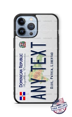 Dominican Republic Auto Plate Design Phone Case For iPhone 15 Samsung S24 Google