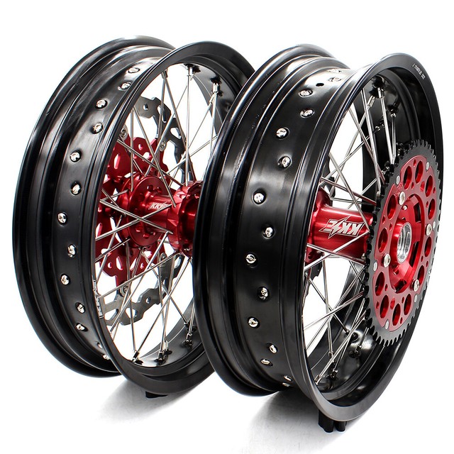 KKE 3.5/4.25 Supermoto Motard Wheels Rims Set For HONDA XR650R 2000