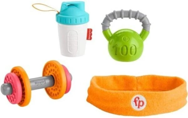 Fisher Price Baby Biceps Gift Set Mini Biceps Rattle Workout