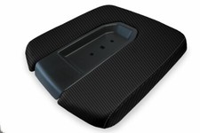 Fits 2019-2020 Chevrolet Silverado Carbon Fiber Console Lid Bench Cover Black