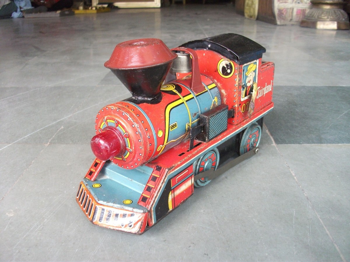 未使用　WINO-UP FAIRYLAND TRAIN SET 日本製 Vintage 0741 Daiya Mark Litho Battery Operated Fairyland Train