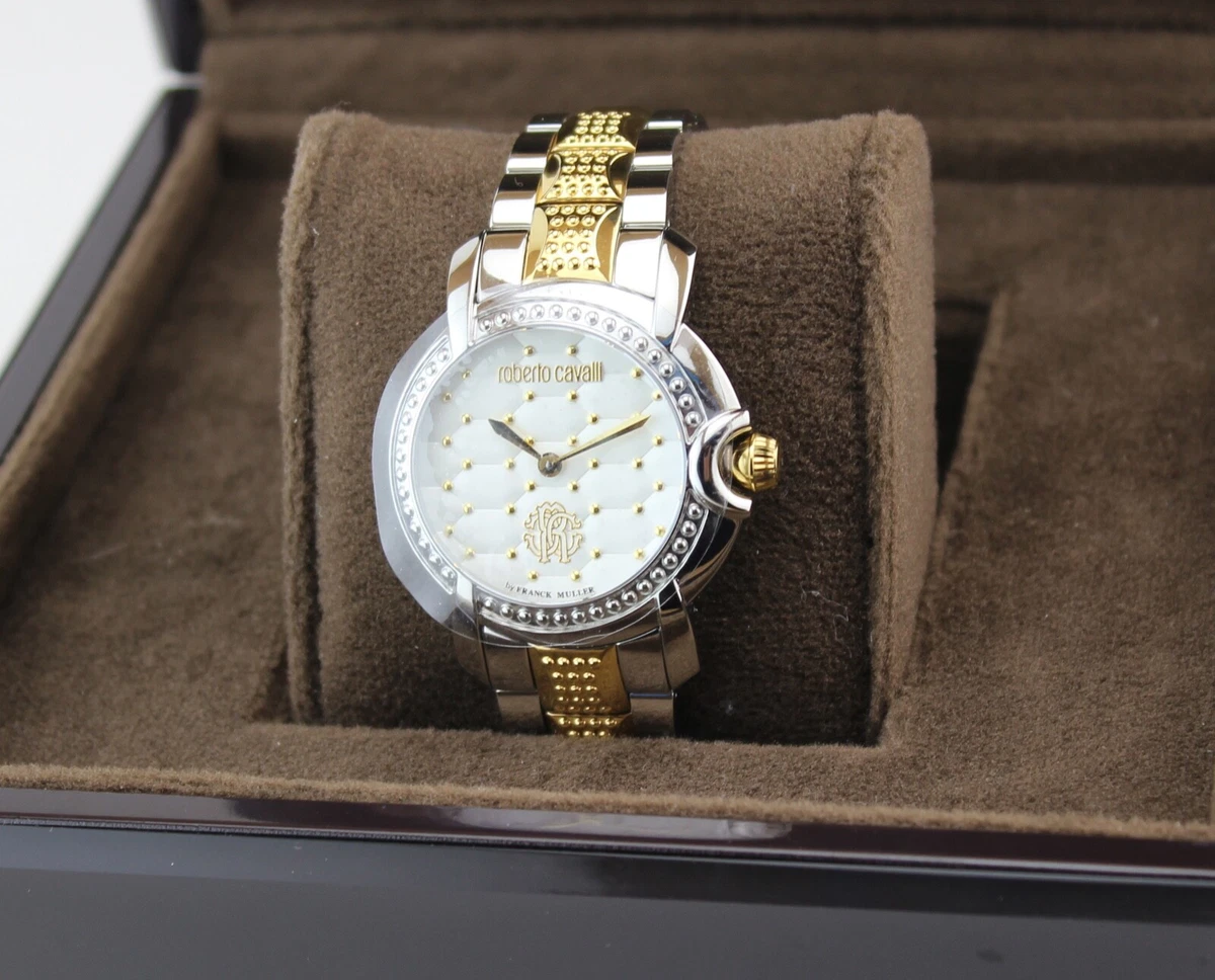 NEW ROBERTO CAVALLI BY FRANCK MULLER GOLD SILVER WOMEN S