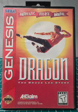 Dragon: The Bruce Lee Story (Sega Genesis, 1993) Acclaim - Tested/Working - CIB!