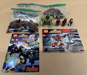 LEGO Marvel Super Heroes 76031 The Hulk Buster Smash 248 Pieces No Box Pre-Owned