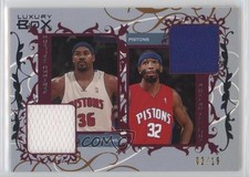 2006 Topps Luxury Box Bronze 2/19 Rasheed Wallace Richard Hamilton #CDR-WH 2b6