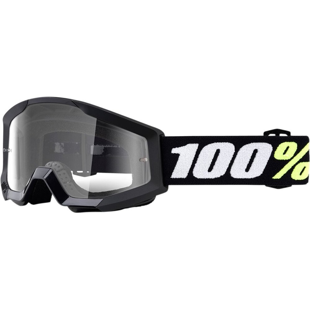 100% Strata 2 Mini gafas para niños negras transparentes niños pequeños gafas cruzadas