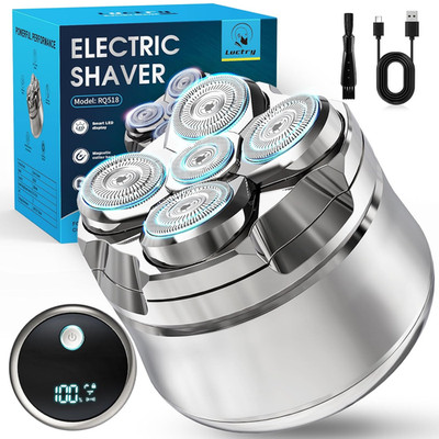 Head Shavers for Bald Men, Magnetic Electric Razor Hair Trimmer for Men Cordless