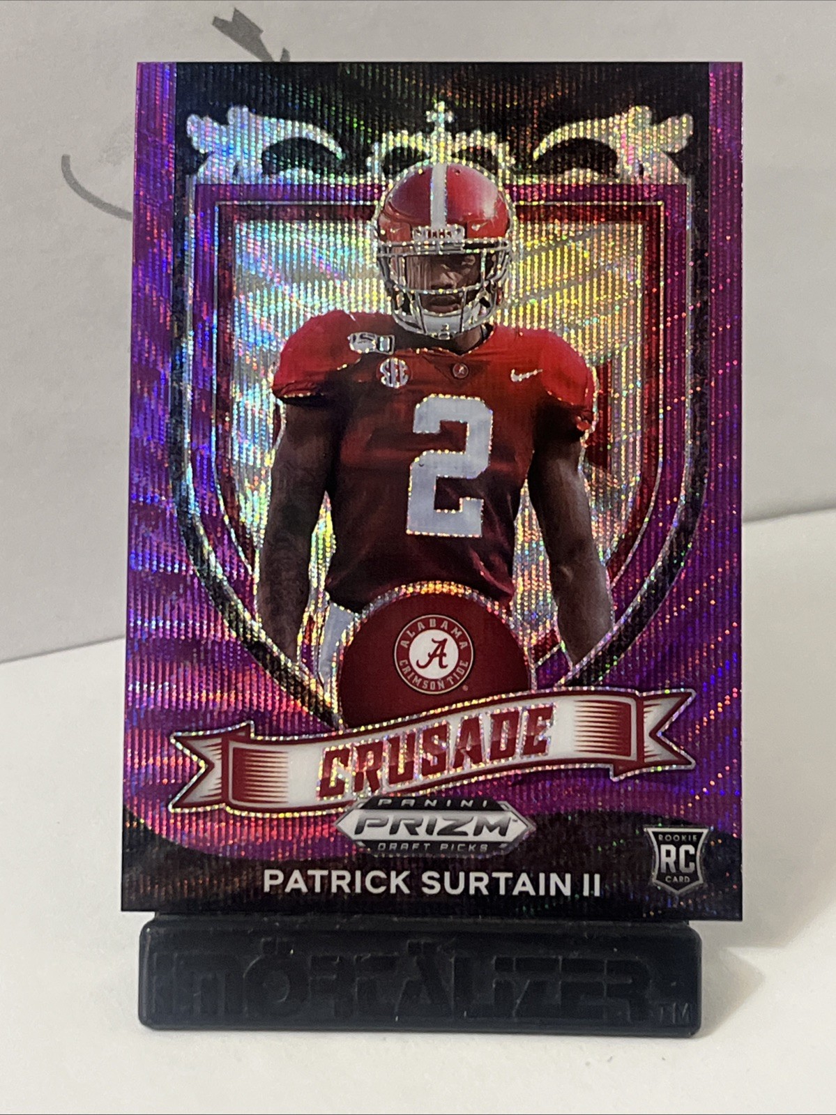 2021 Panini Prizm Draft Patrick Surtain II Rookie Crusade Purple Wave Prizm