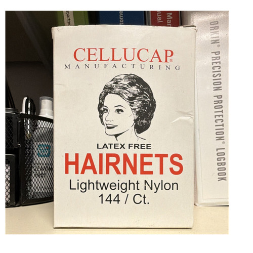 Cellucap Latex Free Lightweight Nylon Hairnets 144 Count
