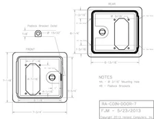 Arcade game coin door panel, For Coin acceptor Jamma / Mame / Pinball - NEW