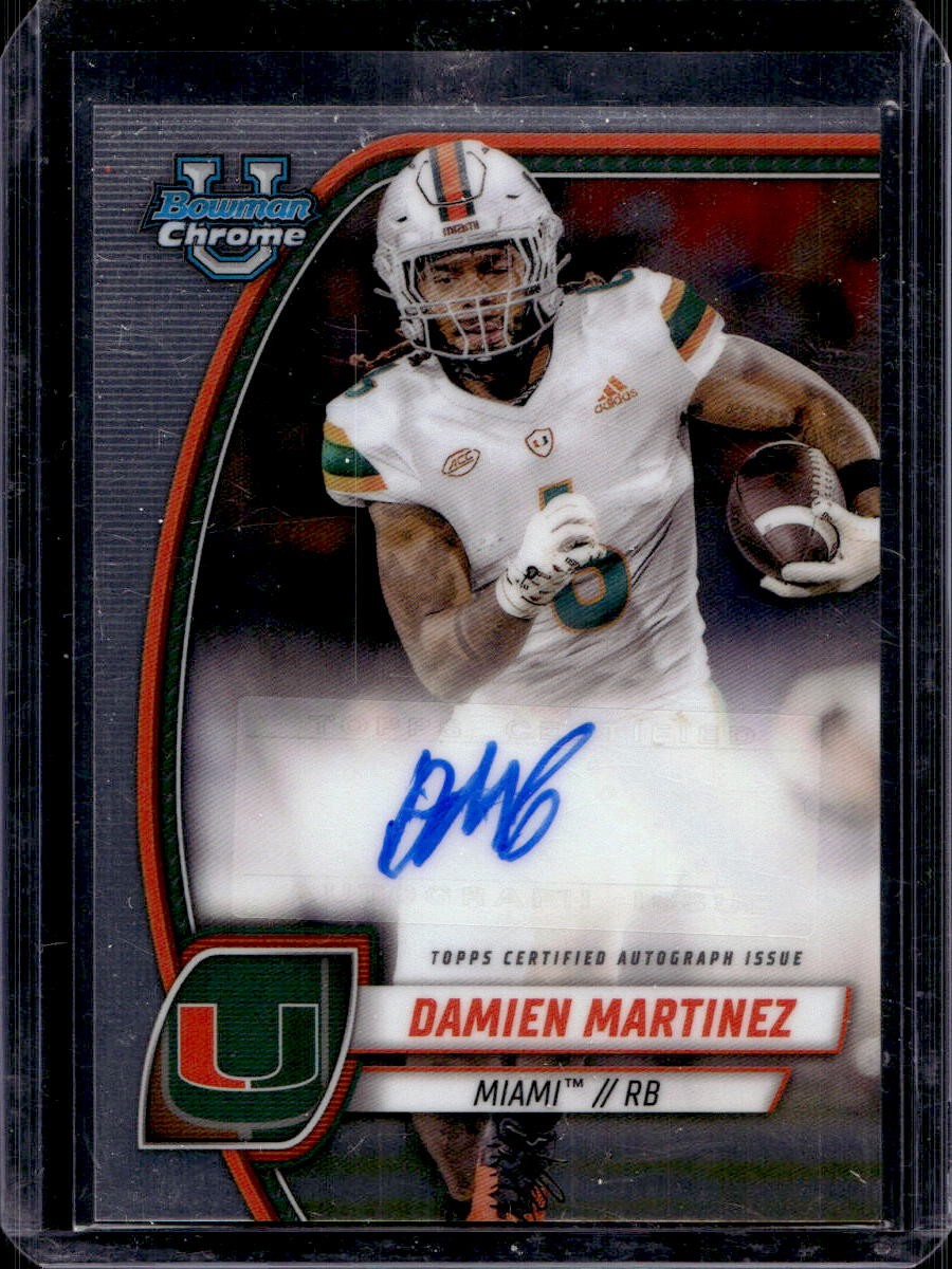 Damien Martinez 2024 Bowman University Chrome #PA-DMA Auto