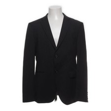 Henningsen, Blazer, Größe: 50, Schwarz, Cupro, Nadelstreifen, Herren #R91