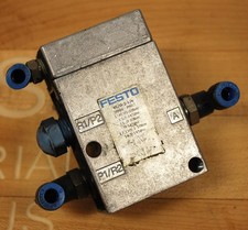 Festo VL/0-3-1/4 Pneumatic Pilot Valve, 1/4" NPT, 0-145 PSI .95-10 BAR - USED