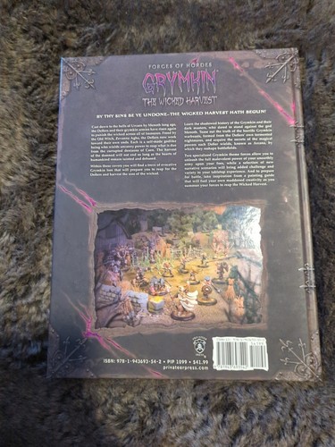 Forces of Hordes Grymkin The Wicked Harvest RPG Gaming Book Hardcover Excellent - Picture 2 of 3