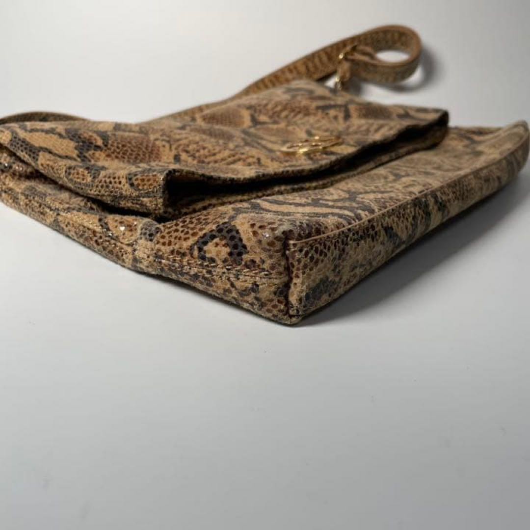 Tory Burch Python Pattern 2Way Shoulder Bag Gold … - image 10