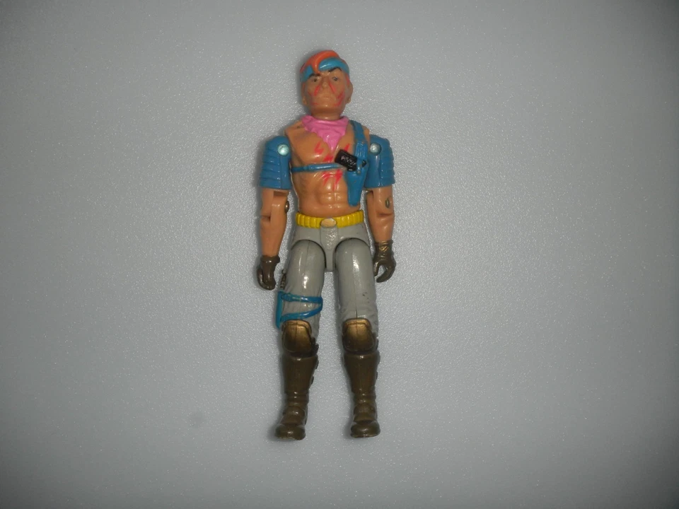 1986 Cobra Dreadnok Zandar v1 Фигурка Винтаж G.I. GI Joe 3,75 ARAH 100% полный комплект - Изображение 4 из 4