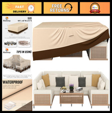 Waterproof Heavy Duty Patio Furniture Covers - 108" x 82" x 27.9" - Outdoor Tabl