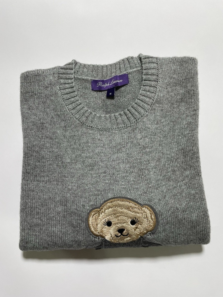 Ralph Lauren Purple Label Wool Polo Bear Sweater Women's Size