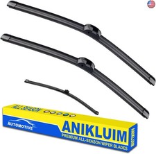 ANIKLUIM  26" 26" Wiper Blades with 14" Rear Wiper Blade Set Replacement for
