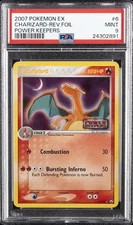 2007 POKEMON EX POWER KEEPERS #6 CHARIZARD-REVERSE FOIL PSA 9