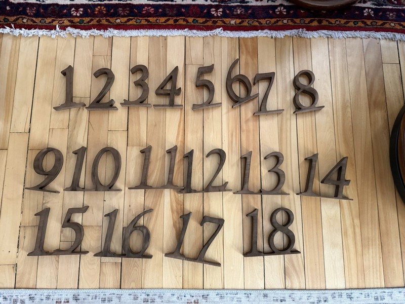 Rustic Wood Table Numbers Wedding 1-18