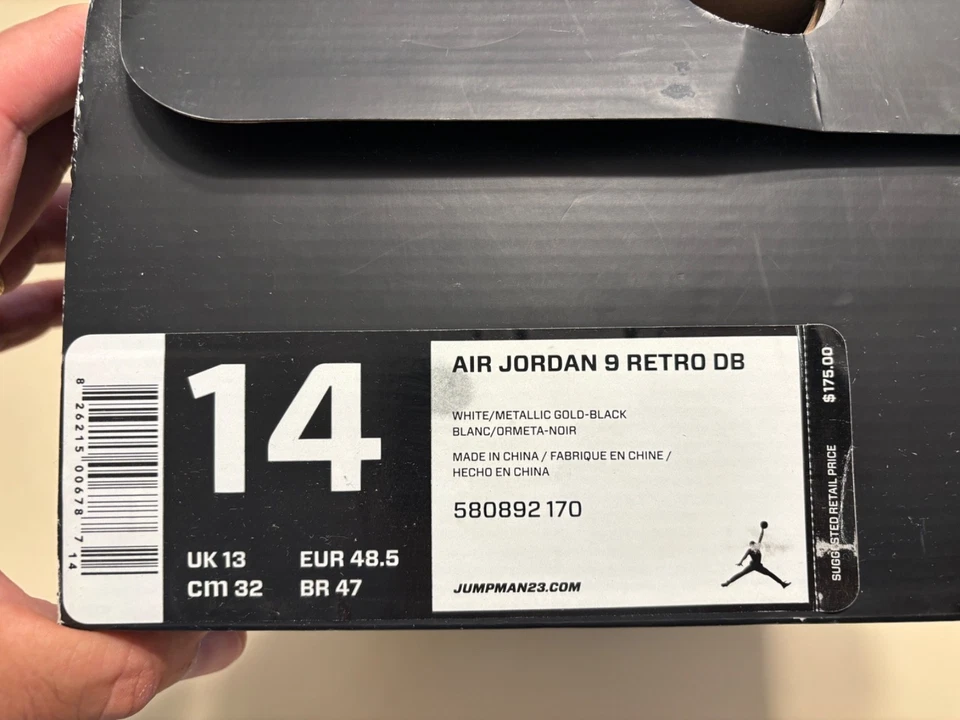 Talla 14 - Air Jordan 9 Retro DB Doernbecher Foto 3 de 4