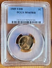 1909 P  VDB Lincoln Wheat Cent 1c PCGS MS65RB Unc Red/Brown