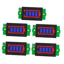 Blue Lithium Battery Capacity Indicator Module - 4 Blue Indicators