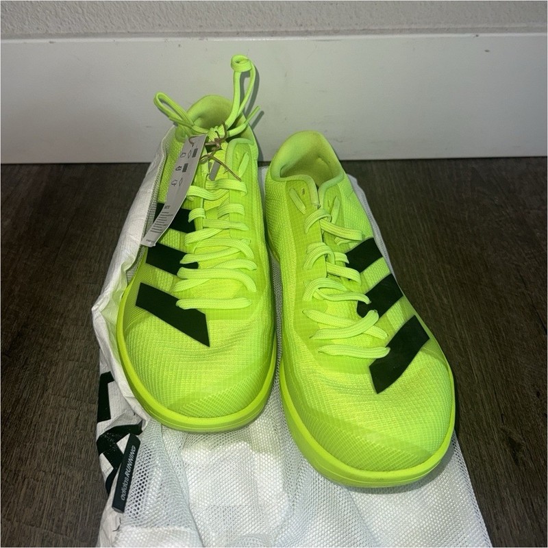 adidas Adizero Neon Yellow Track & Field Long Jump Spikes