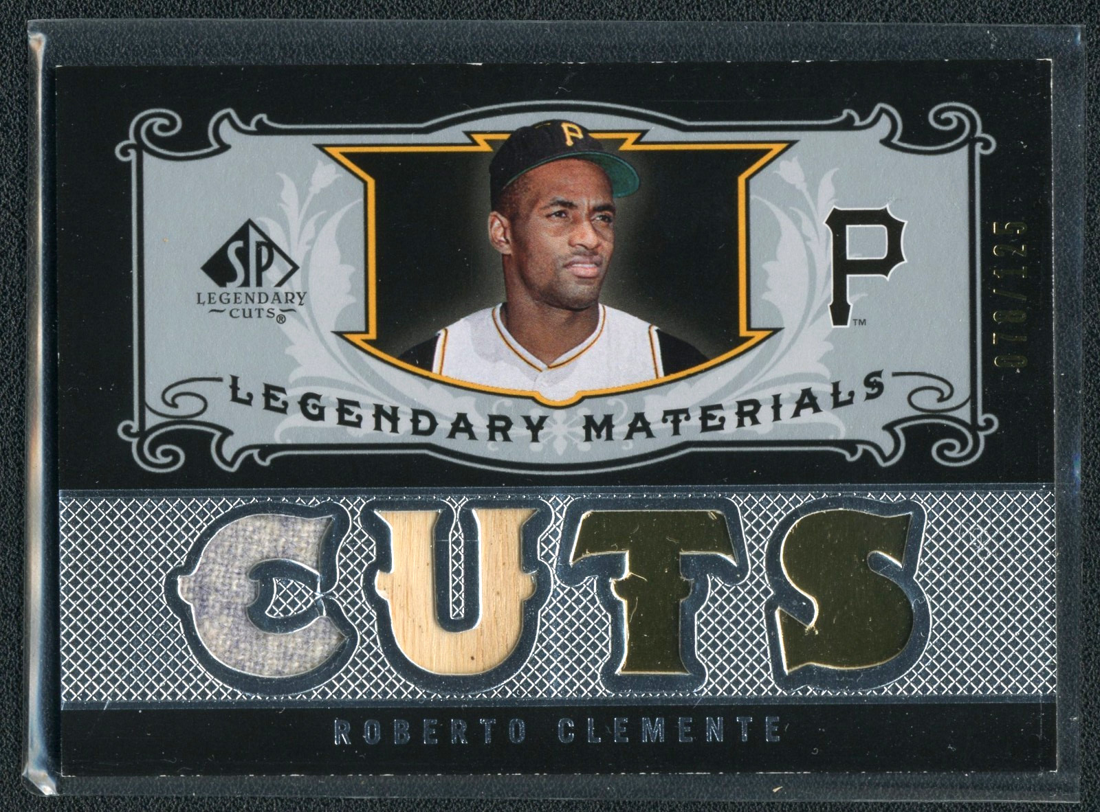 Roberto Clemente 2007 Upper Deck SP Legendary Cuts Game Used Jersey Bat MLB /125