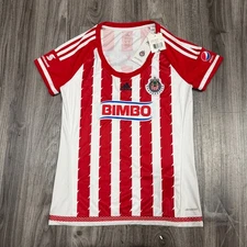ADIDAS  C.D. GUADALAJARA HOME JERSEY 2015/16 - RED WOMENS MEDIUM